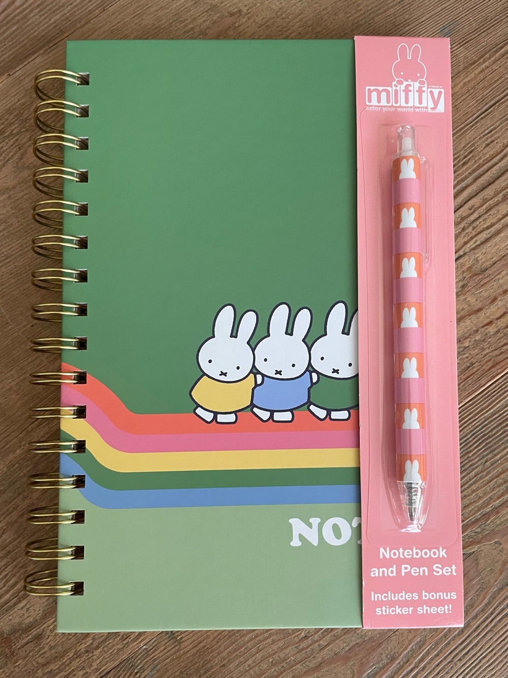 🐰 Miffy Notebook & Pen Gift Set with Sticker Sheet